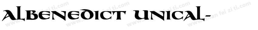 AlBenedict Unical字体转换